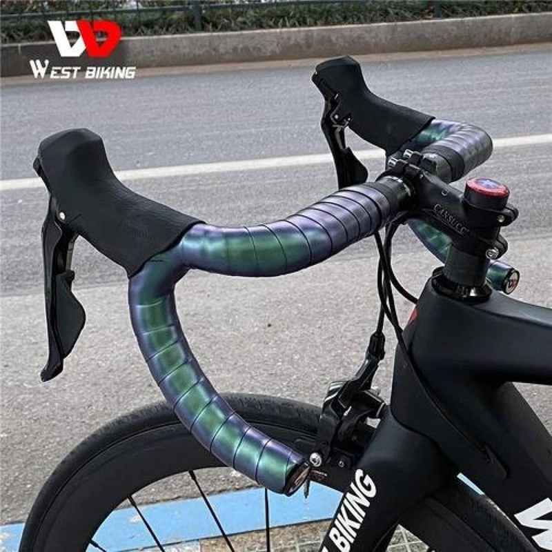 CINTA DE MANILLAR REFLECTANTE VERDE ELÉCTRICO PARA BICICLETA - 2