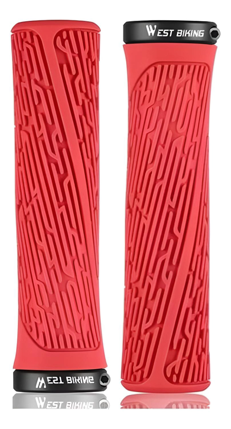 PUÑOS WEST BIKING C/ LOCK BICICLETA MTB BMX GRIPS EMPUÑADURA - 1