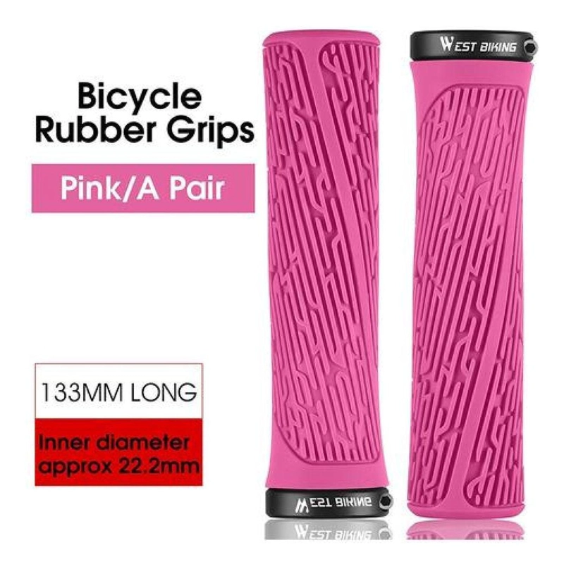 PUÑOS WEST BIKING C/ LOCK BICICLETA MTB BMX GRIPS EMPUÑADURA - 2