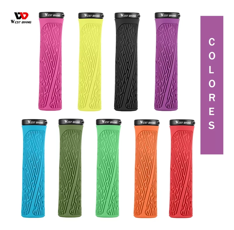 PUÑOS WEST BIKING C/ LOCK BICICLETA MTB BMX GRIPS EMPUÑADURA - 3