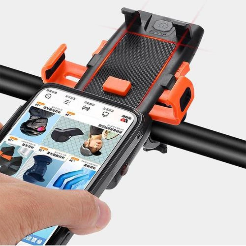 LUZ DELANTERA WEST BIKING 5 EN 1 SOPORTE CELULAR BOCINA POWER BANK - 5