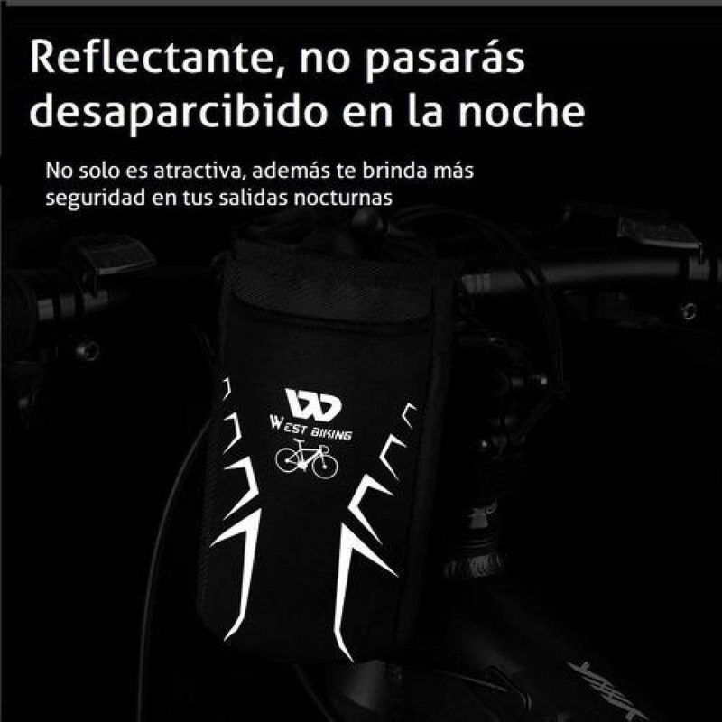 BOLSA AISLANTE WEST BIKING PORTA BOTELLAS BICICLETA SCOOTER TREKKING - 6