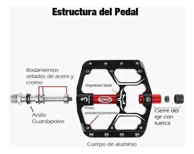 PEDALES PLATAFORMA SELLADOS ALTA CALIDAD MTB ENDURO DOWNHILL - 2