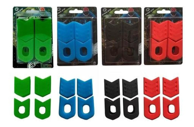 FUNDA PROTECTOR DE SILICONA PARA BIELA DE BICICLETA ENLEE TAMAÑO UNICA - 7