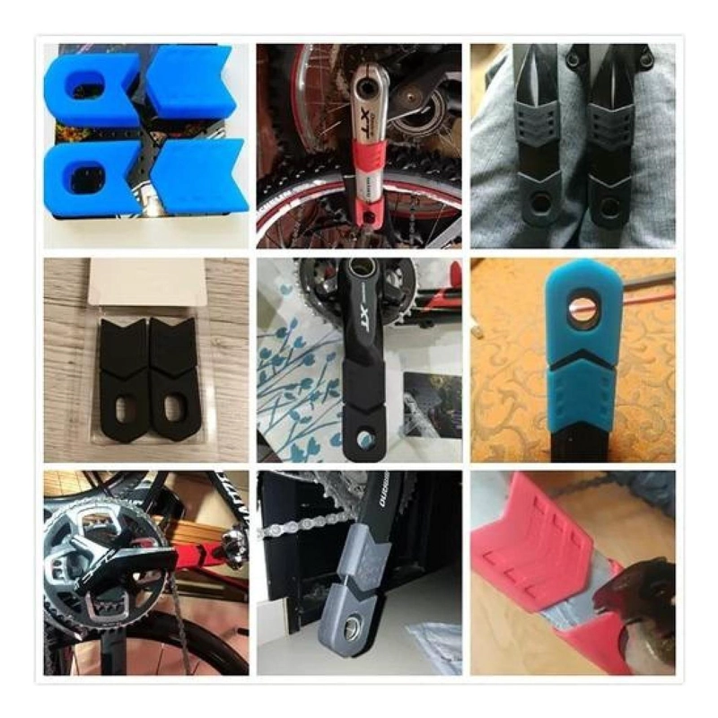 FUNDA PROTECTOR DE SILICONA PARA BIELA DE BICICLETA ENLEE TAMAÑO UNICA - 8
