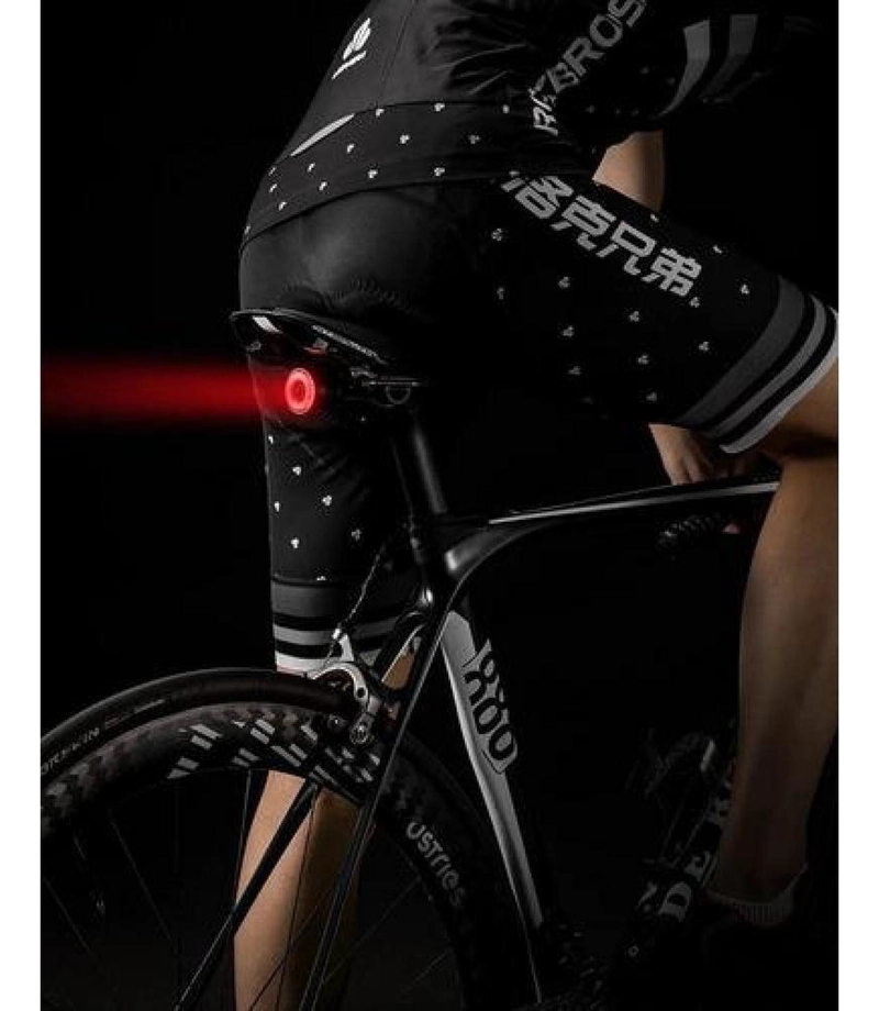 LUZ TRASERA ROCKBROS SMART SENSOR FRENADO USB PARA BICICLETA NEGRO - 8
