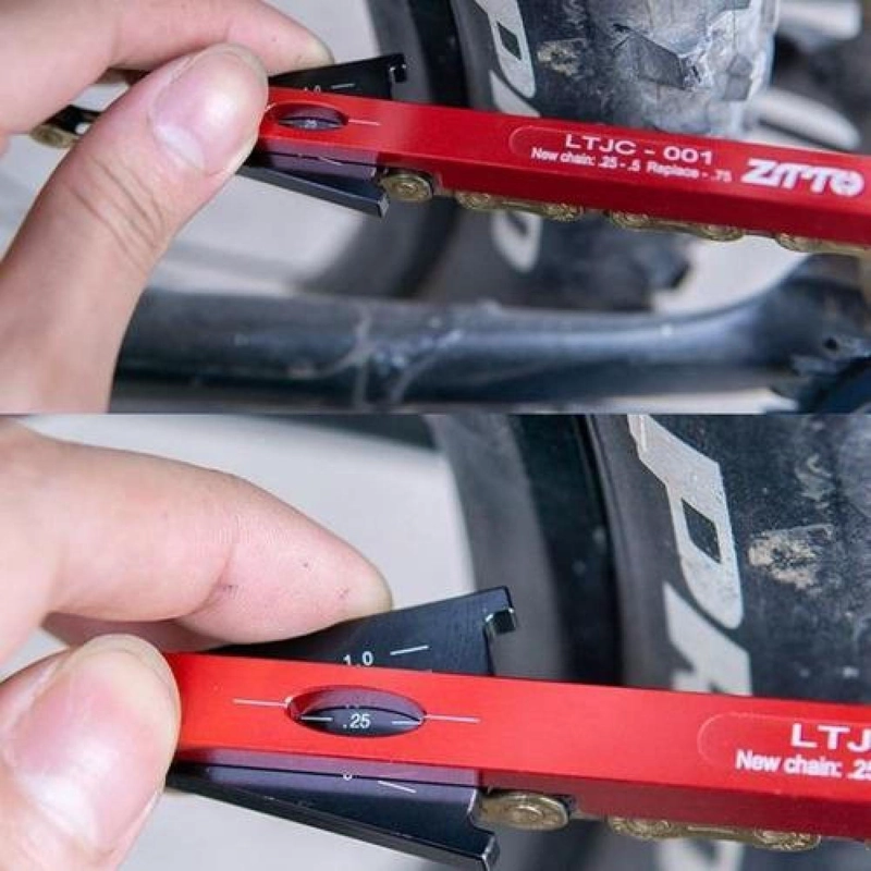 MEDIDOR INDICADOR PROFESIONAL DE DESGASTE CADENA BICICLETA - 3
