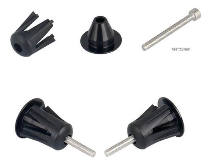 TAPAS DE ALUMINIO PARA MANILLAR, TAPONES MANUBRIO BICICLETA - 2