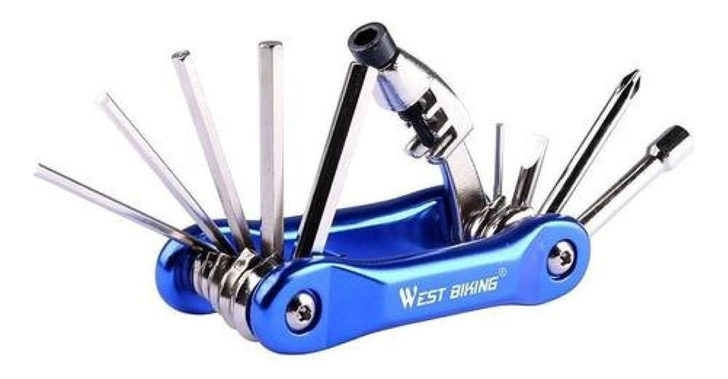 KIT MULTI HERRAMIENTAS WEST BIKING CON CORTA CADENAS PARA BICICLETAS - 1