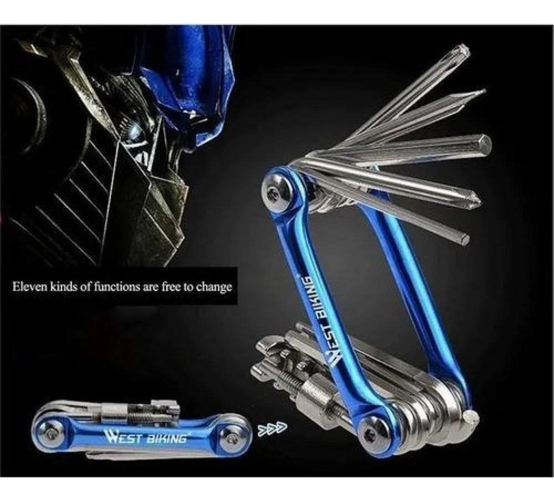 KIT MULTI HERRAMIENTAS WEST BIKING CON CORTA CADENAS PARA BICICLETAS - 4
