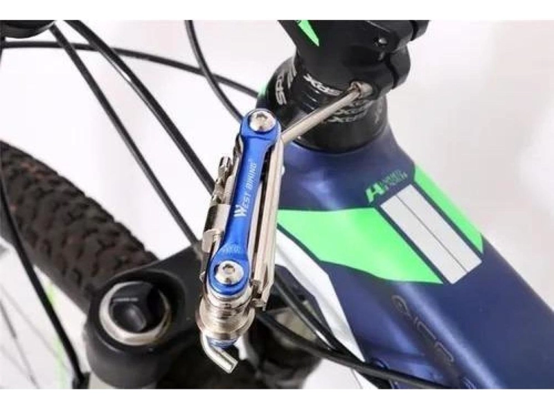 KIT MULTI HERRAMIENTAS WEST BIKING CON CORTA CADENAS PARA BICICLETAS - 6
