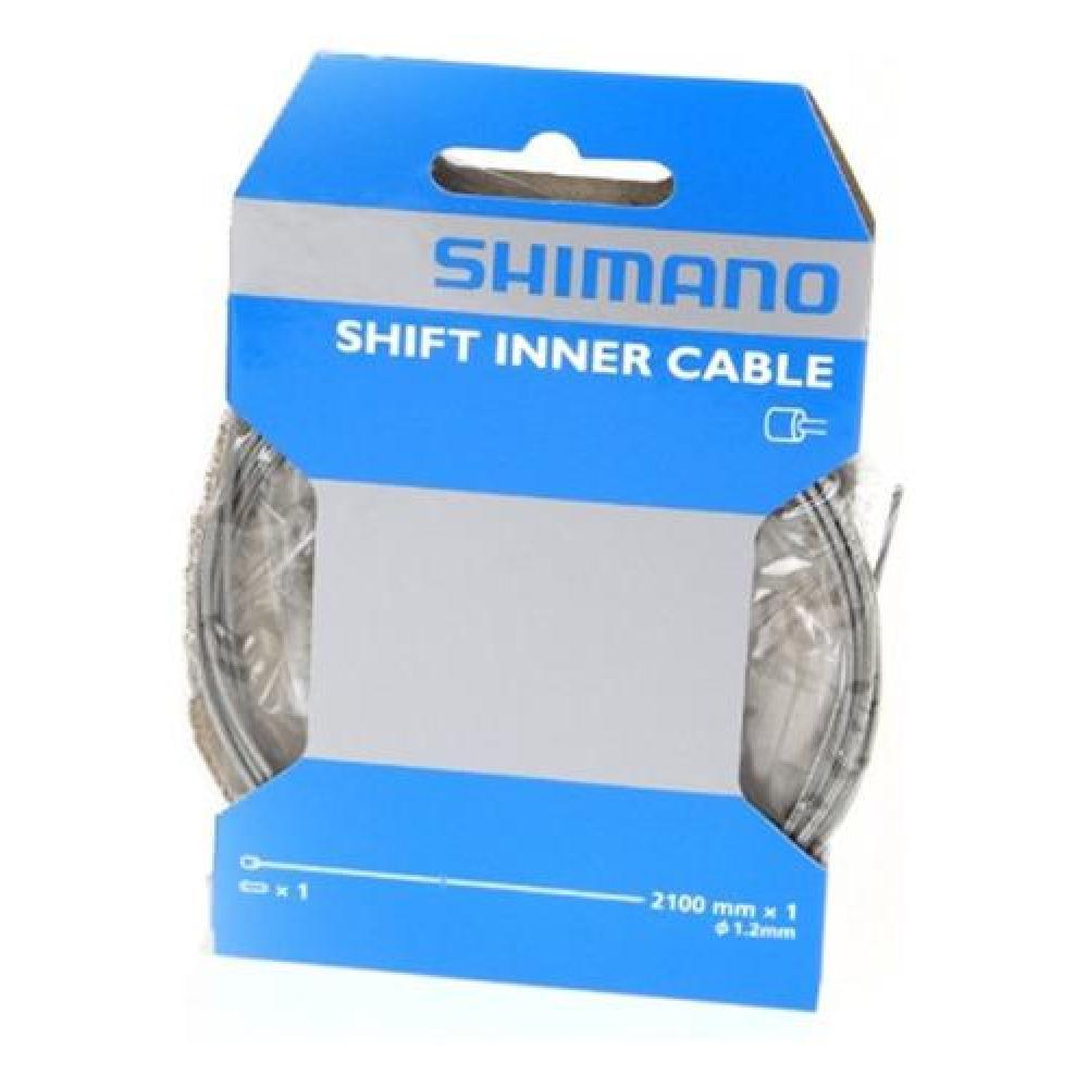 Câble De Dérailleur Shimano, Long 2100 Mm, Argenté, Pour Montage Ou Remplacement