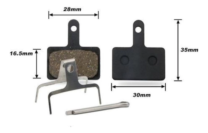 PASTILLAS FRENOS SHIMANO B01 ALTERNATIVO DEORE TEKTRO TPR - 3