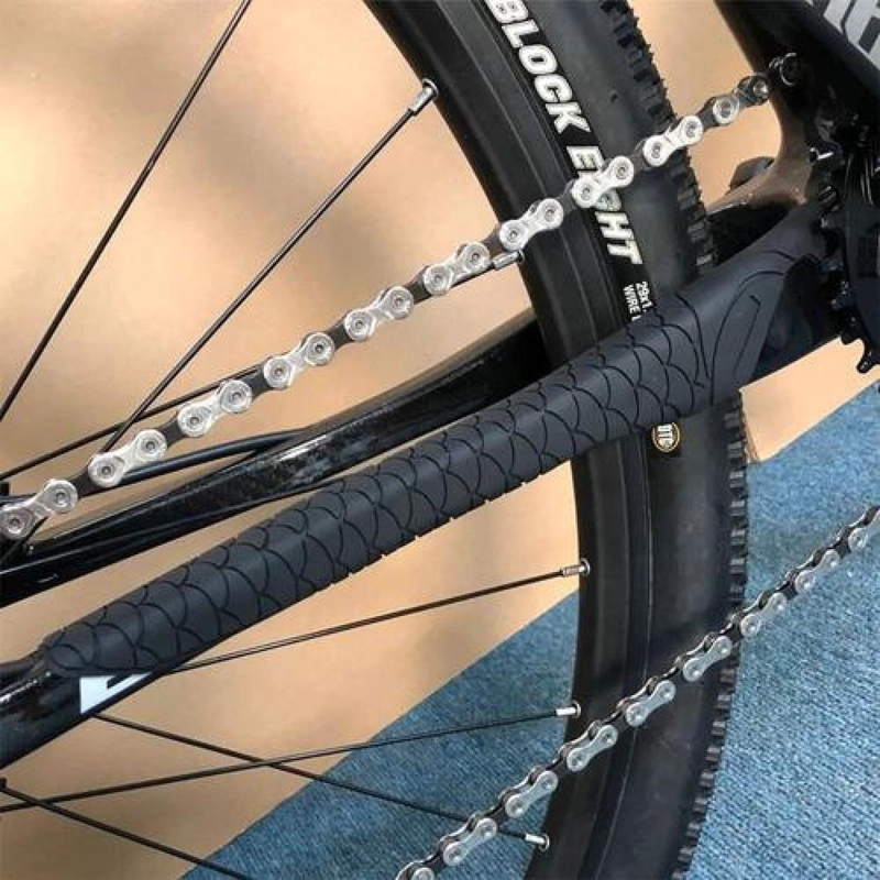 PROTECTOR SILICONA CADENA CUBRE VAINA INFERIOR BICICLETA - 5