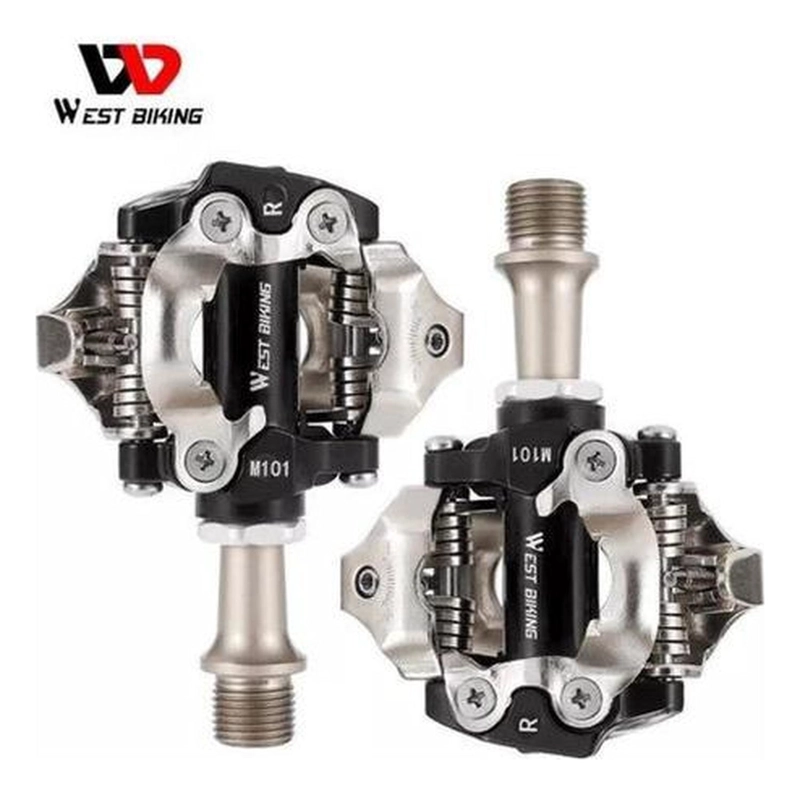 PEDALES + CALAS WEST BIKING ANCLAJE SPD WESTBIKING PARA MTB CICLISMO - 8