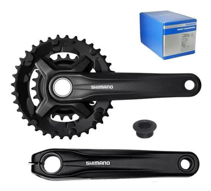 VOLANTE SHIMANO BIELA ALIVIO 2×9 V 36-22T 175MM FC-MT210-B2 - 1
