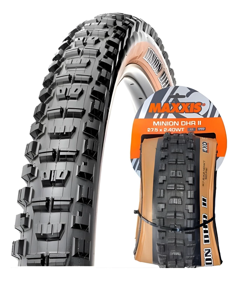 NEUMATICO MAXXIS MINION DHR II EXO/TR/SKINWALL 27.5X2.40WT NEGRO - 1