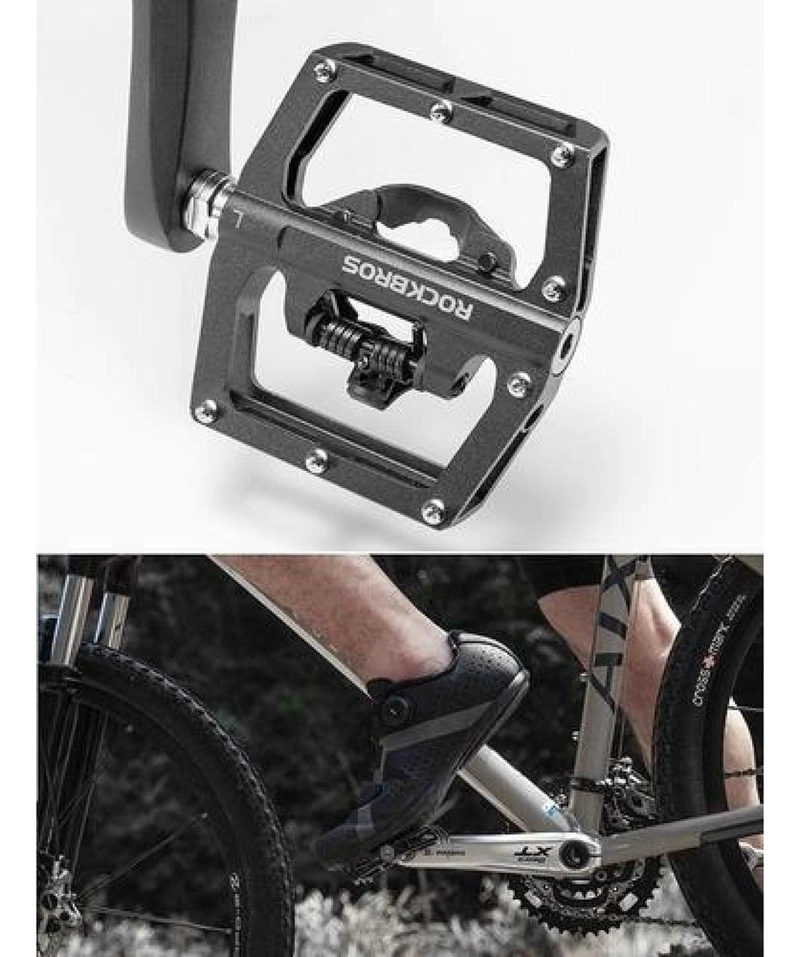 PEDALES ROCKBROS MIXTOS PLATAFORMA / FIJACIÓN. MTB BICICLETA - 9