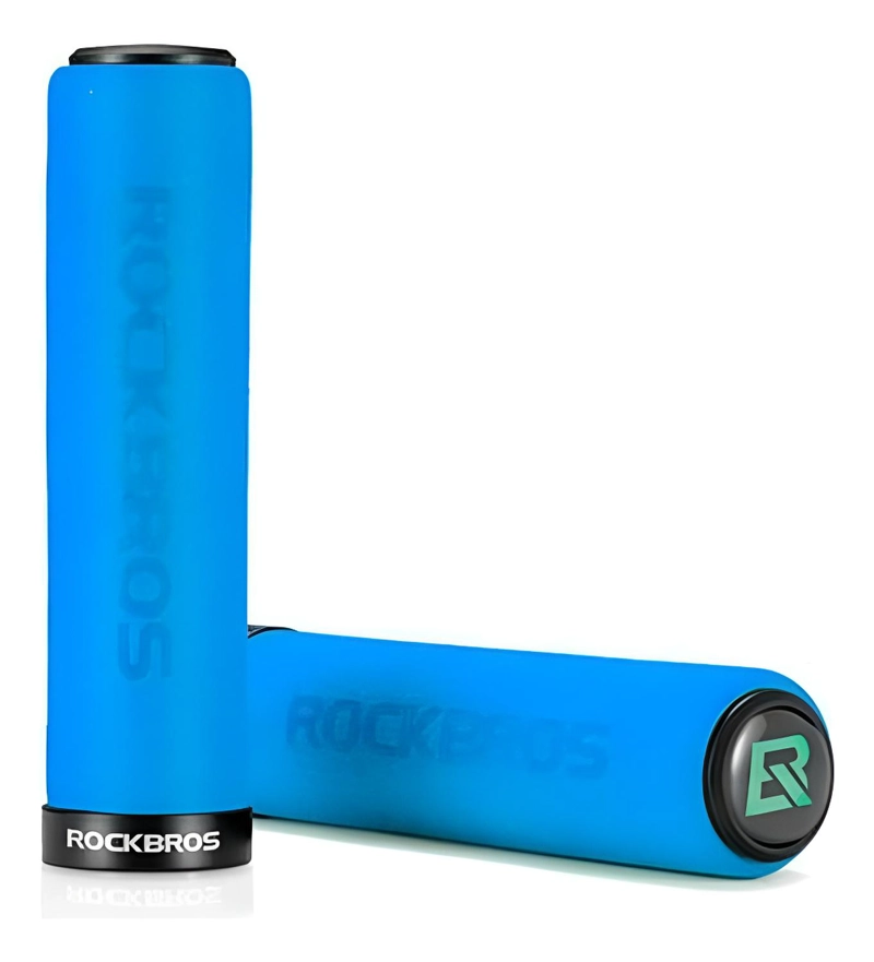 PUÑOS ROCKBROS CON LOCK BICICLETA MTB BMX GRIPS EMPUÑADURA - 1