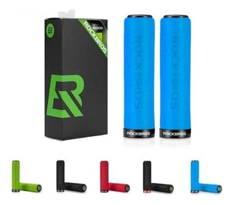 PUÑOS ROCKBROS CON LOCK BICICLETA MTB BMX GRIPS EMPUÑADURA - 2