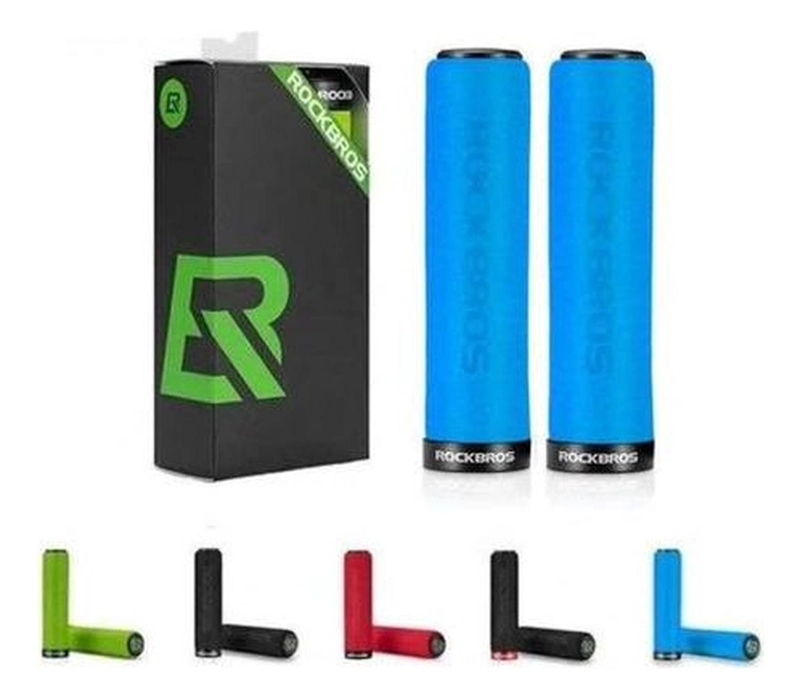 PUÑOS ROCKBROS CON LOCK BICICLETA MTB BMX GRIPS EMPUÑADURA - 7