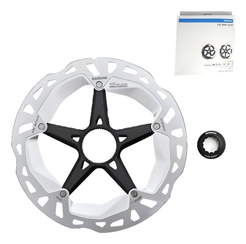 DISCO FRENO ROTOR SHIMANO 180 MM DEORE XT RT-MT800 PLATA - 1