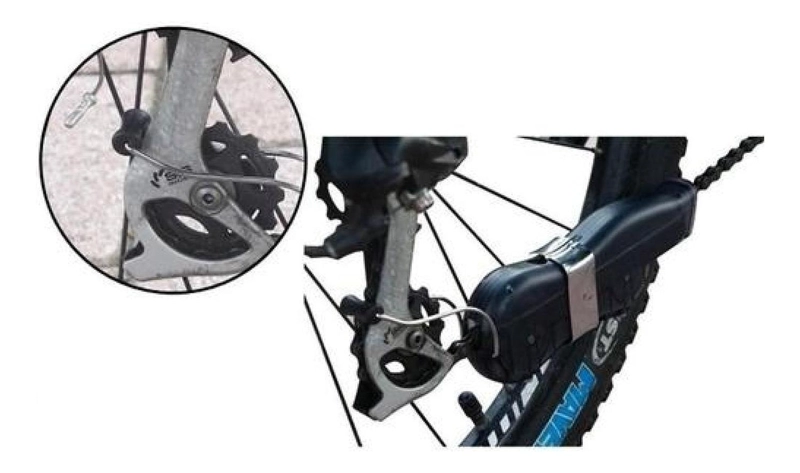 MÁQUINA LIMPIADORA DE CADENA DE BICICLETA UNA SOLA MANO - 4