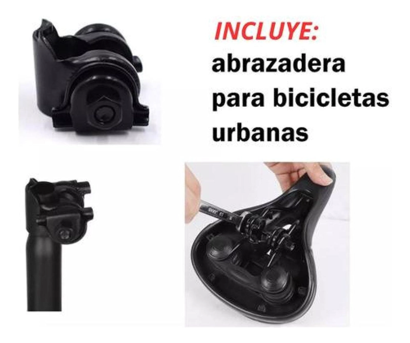 SILLÍN GEL ANTIPROSTÁTICO MÁXIMA COMODIDAD ASIENTO BICICLETA - 6