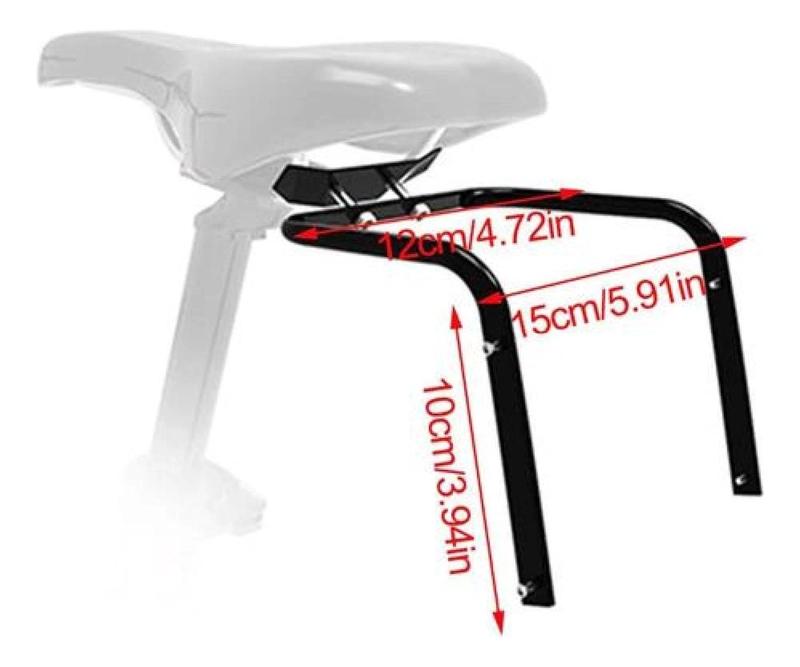 SOPORTE ESTABILIZADOR ALEACIÓN TRASERO SILLÍN BOLSO BICICLETA RUTA - 5