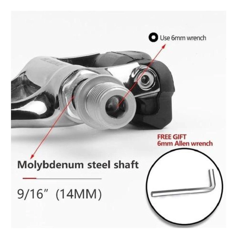 PEDALES DE RUTA + CALAS COMPATIBLE SHIMANO SPD BICICLETA - 6