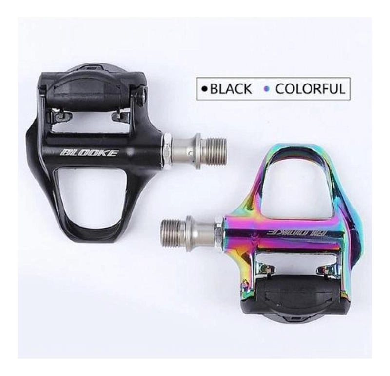 PEDALES DE RUTA + CALAS COMPATIBLE SHIMANO SPD BICICLETA - 7