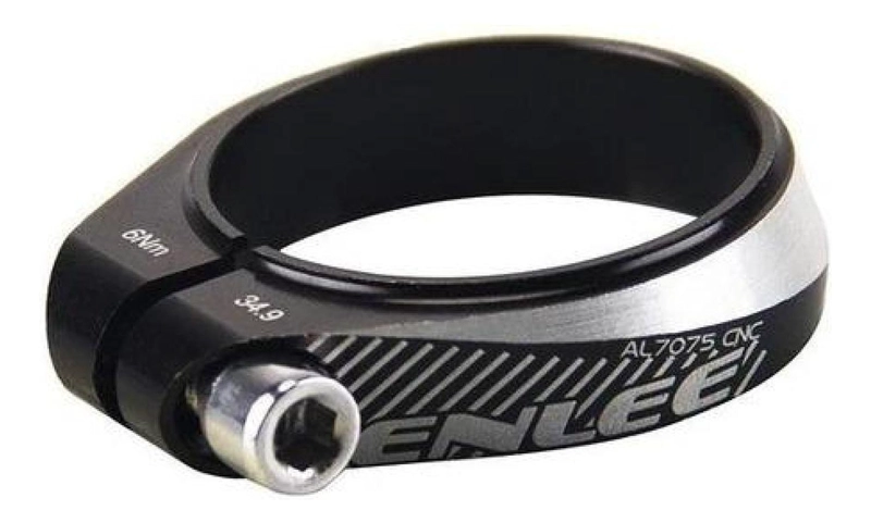 COLLARIN 31,8 MM / 34.9 MM CON PERNO, BICICLETA SILLIN TIJA 31.8 / NEGRO - 4