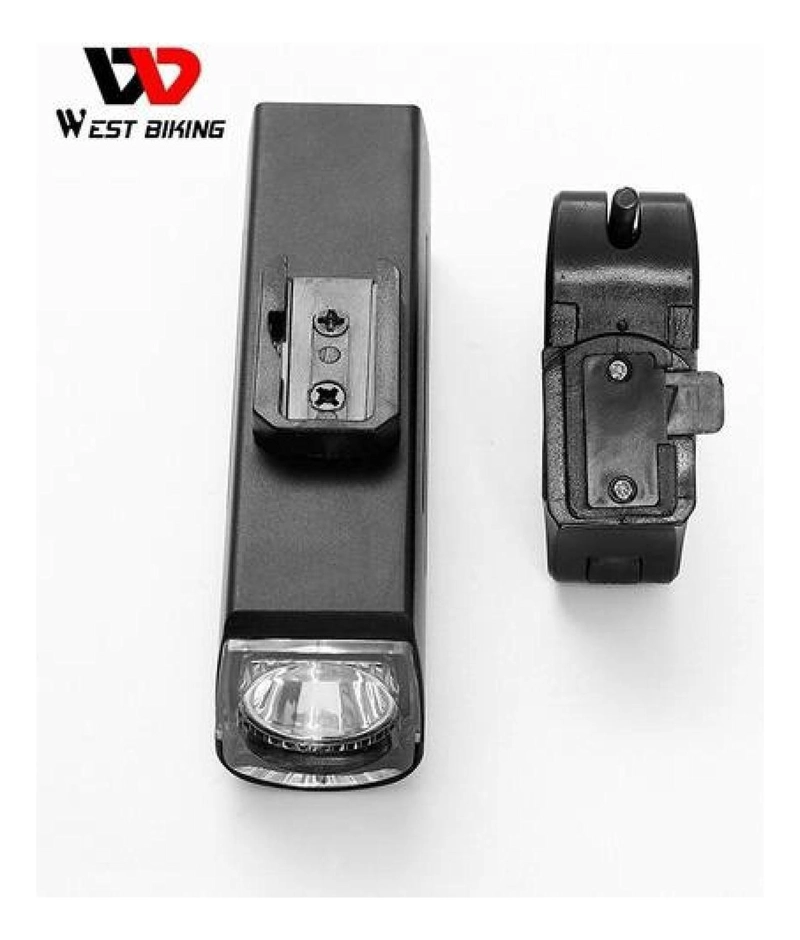 SOPORTE WEST BIKING MACHO LUZ BICICLETA AL MANILLAR REPUESTO FOCO - 5