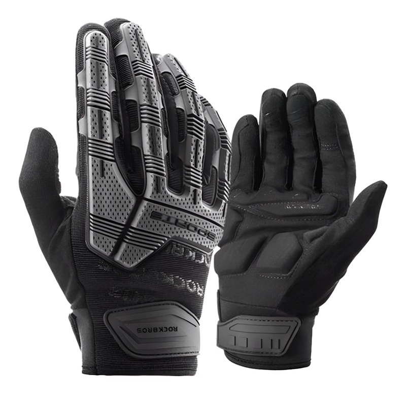 GUANTES CON PROTECCION ROCKBROS MOTO BICICLETA ENDURO DH - 1