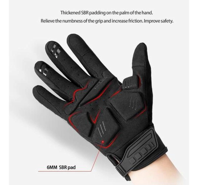 GUANTES ROCKBROS CON PROTECCIÓN MOTO BICICLETA ENDURO DH - 2