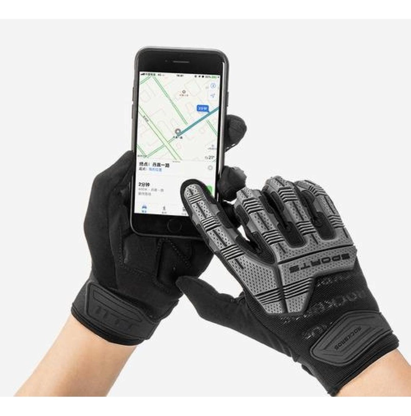 GUANTES ROCKBROS CON PROTECCIÓN MOTO BICICLETA ENDURO DH - 6
