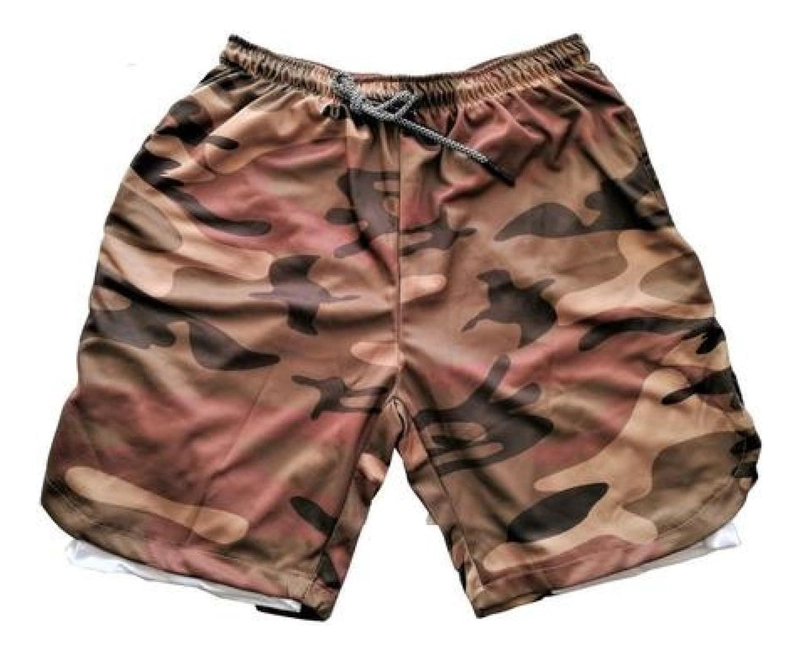 SHORT HOMBRE OEM ALEACIÓN GIMNASIO CON CALZA Y BOLSILLO PARA CELULAR - 3