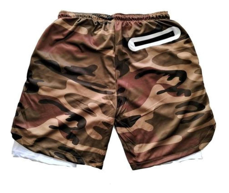 SHORT HOMBRE OEM ALEACIÓN GIMNASIO CON CALZA Y BOLSILLO PARA CELULAR - 4