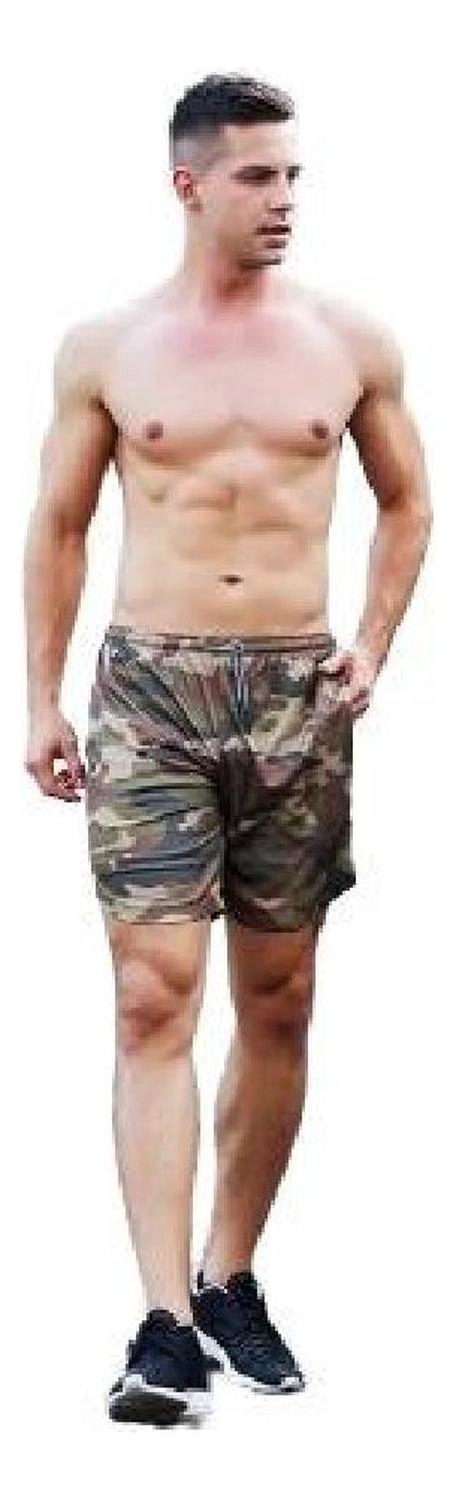 SHORT HOMBRE OEM ALEACIÓN GIMNASIO CON CALZA Y BOLSILLO PARA CELULAR - 5