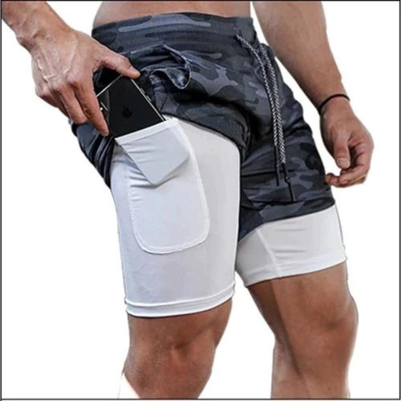 SHORT HOMBRE OEM ALEACIÓN GIMNASIO CON CALZA Y BOLSILLO PARA CELULAR - 7
