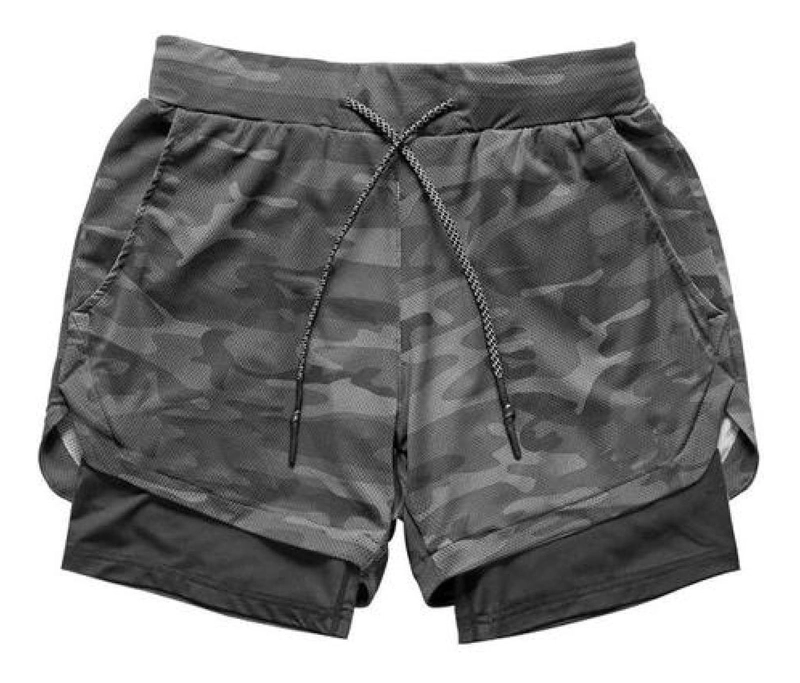 SHORT HOMBRE OEM ALEACIÓN GIMNASIO CON CALZA Y BOLSILLO PARA CELULAR - 9