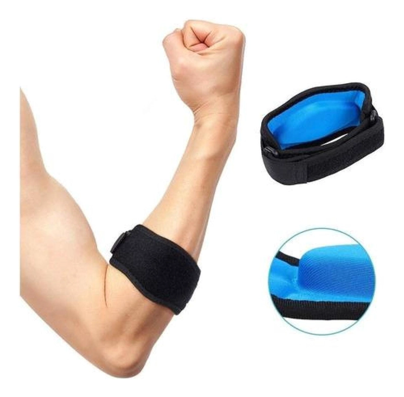 SOPORTE CODO EPICONDILITIS TENDINITIS DEPORTIVO DOLOR CODERA NEGRO - 1