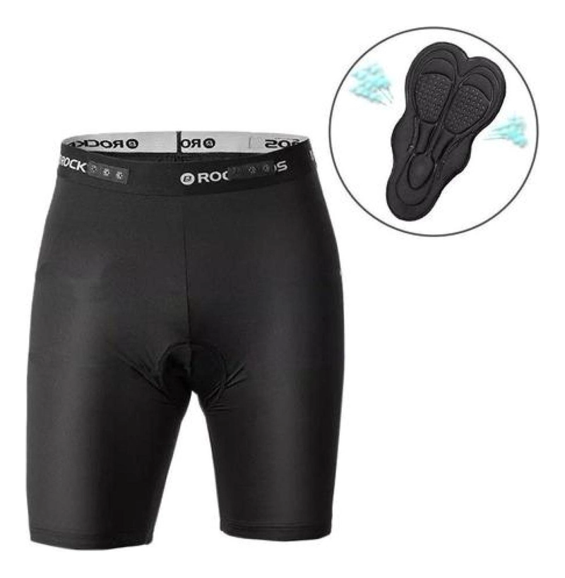 SET PANTALON SHORT + ROPA INTERIOR DE CICLISMO ROCKBROS MTB - 6