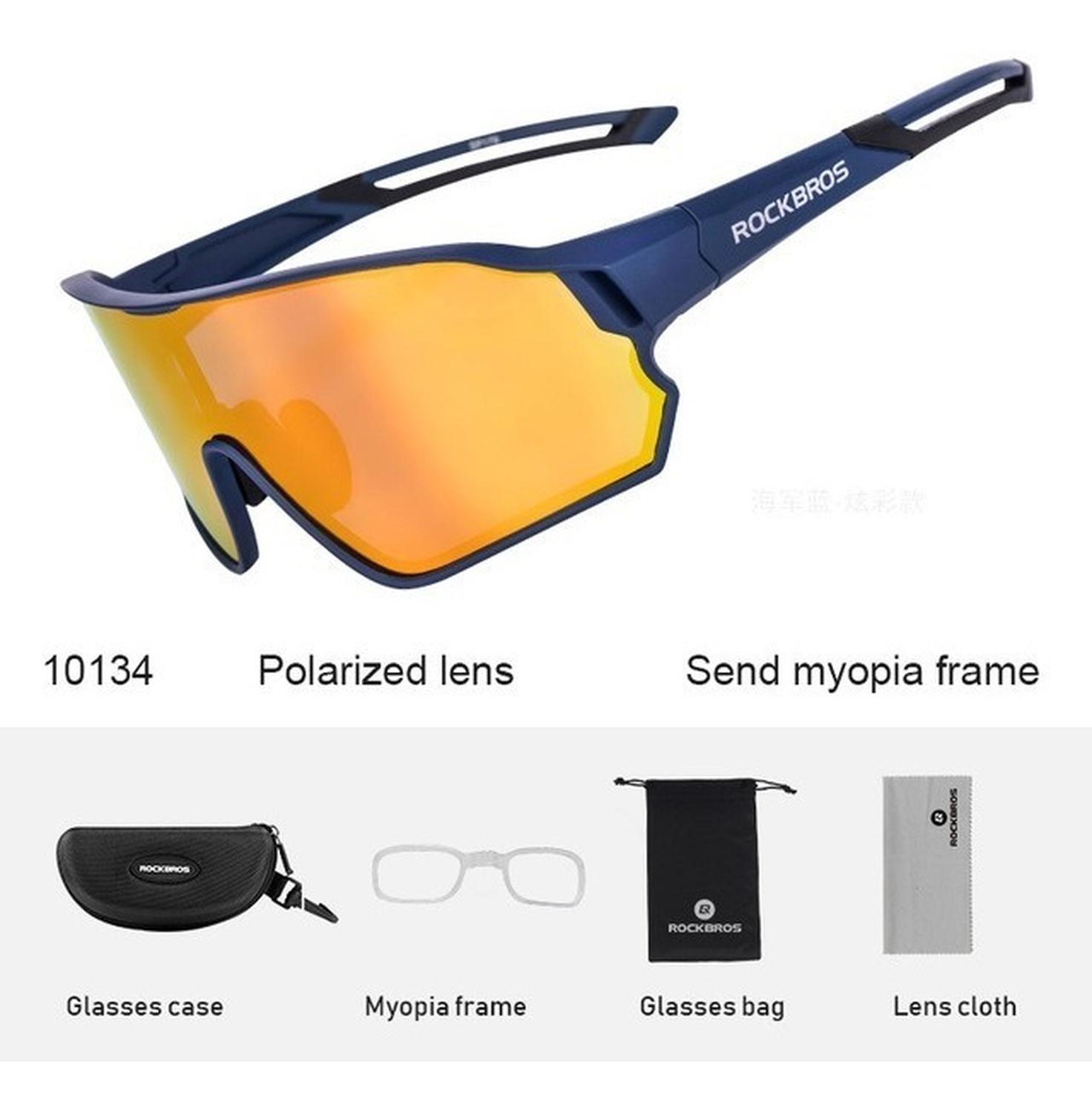 LENTES ROCKBROS ORIGINALES, BICICLETA Y DEPORTES OUTDOOR AZUL - 2