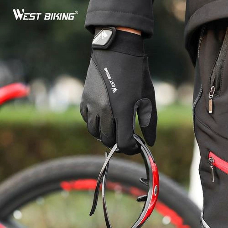 GUANTES WEST BIKING MTB Y RUTA DEDO LARGO BICICLETA - 2