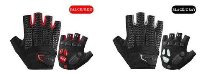 GUANTES ROCKBROS CON GEL MTB RUTA SIN DEDOS BICICLETA - 3