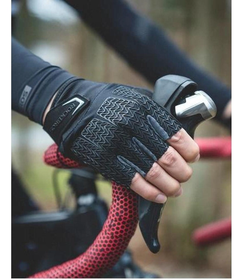 GUANTES ROCKBROS CON GEL MTB RUTA SIN DEDOS BICICLETA - 6