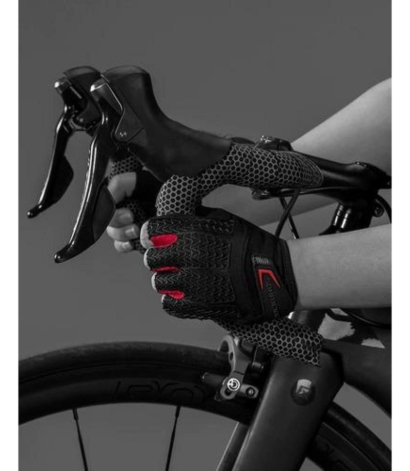 GUANTES ROCKBROS CON GEL MTB RUTA SIN DEDOS BICICLETA - 7