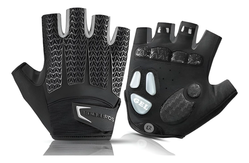 GUANTES ROCKBROS CON GEL MTB RUTA SIN DEDOS BICICLETA - 8