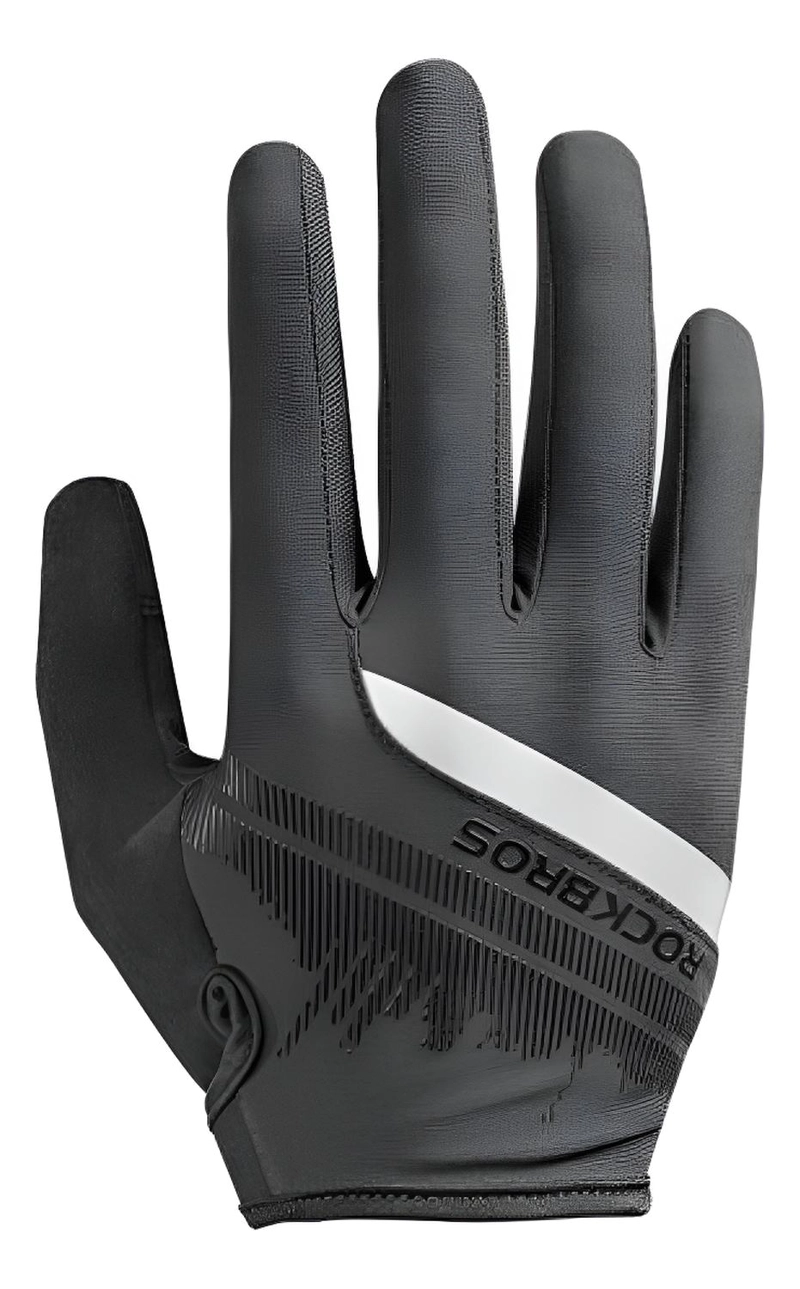GUANTES REFLECTANTES ROCKBROS, MTB RUTA DEDO LARGO BICICLETA Gris XXL